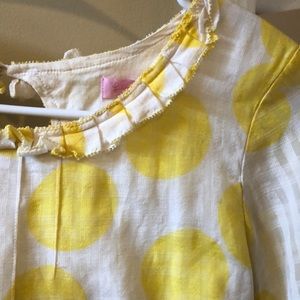 Lily Pulitzer polka dot yellow top
